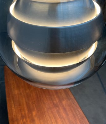 Mid-Century German Space Age Aluminum and Glass Globe Pendant Lamp from Doria, 1960s-UAH-1824264