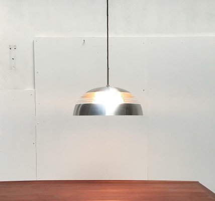 Mid-Century German Space Age Aluminum and Glass Pendant Lamp from Doria, 1960s-UAH-1817947