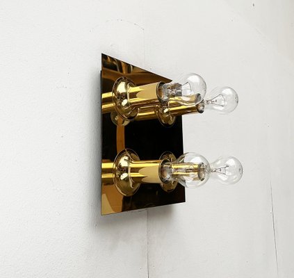 Mid-Century German Space Age Brass Ceiling or Wall Lamp from Cosack, 1960s-UAH-1790897