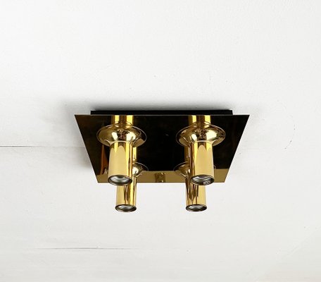 Mid-Century German Space Age Brass Ceiling or Wall Lamp from Cosack, 1960s-UAH-1790897