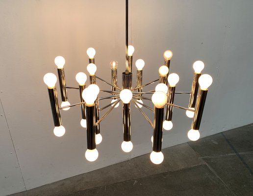 Mid-Century German Space Age Chandelier from Doria Leuchten, 1960s-UAH-1339361