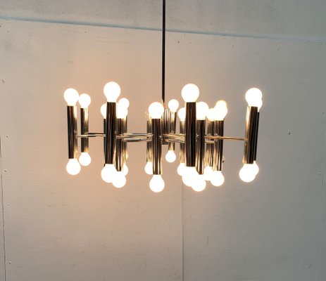 Mid-Century German Space Age Chandelier from Doria Leuchten, 1960s-UAH-1339361