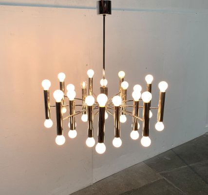 Mid-Century German Space Age Chandelier from Doria Leuchten, 1960s-UAH-1339361