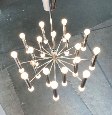 Mid-Century German Space Age Chandelier from Doria Leuchten, 1960s-UAH-1339361