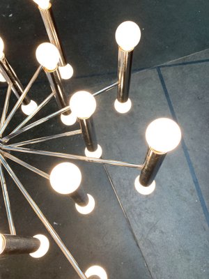 Mid-Century German Space Age Chandelier from Doria Leuchten, 1960s-UAH-1339361