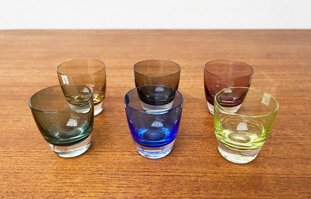 Mid-Century German Space Age Colorful Shot Glasses from Gral, 1960s, Set of 5-UAH-1785614