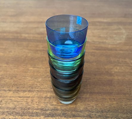 Mid-Century German Space Age Colorful Shot Glasses from Gral, 1960s, Set of 5-UAH-1785614