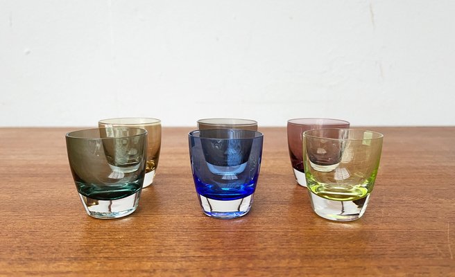 Mid-Century German Space Age Colorful Shot Glasses from Gral, 1960s, Set of 5-UAH-1785614