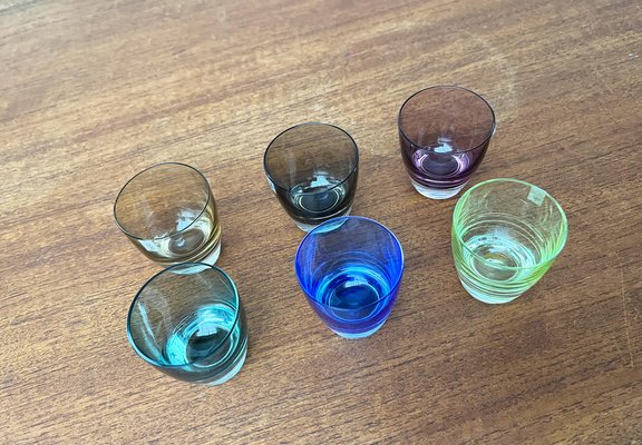 Mid-Century German Space Age Colorful Shot Glasses from Gral, 1960s, Set of 5-UAH-1785614