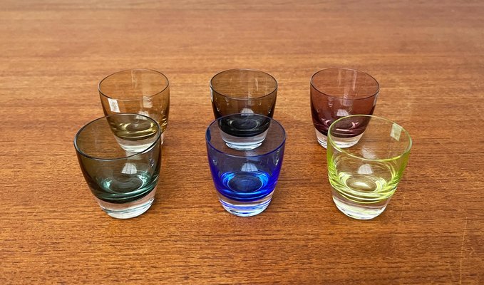 Mid-Century German Space Age Colorful Shot Glasses from Gral, 1960s, Set of 5-UAH-1785614