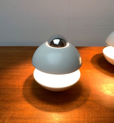 Mid-Century German Space Age Mushroom Table or Wall Lamp by Klaus Hempel for Kaiser Leuchten, 1970s, Set of 2-UAH-1299737