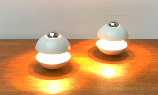 Mid-Century German Space Age Mushroom Table or Wall Lamp by Klaus Hempel for Kaiser Leuchten, 1970s, Set of 2-UAH-1299737