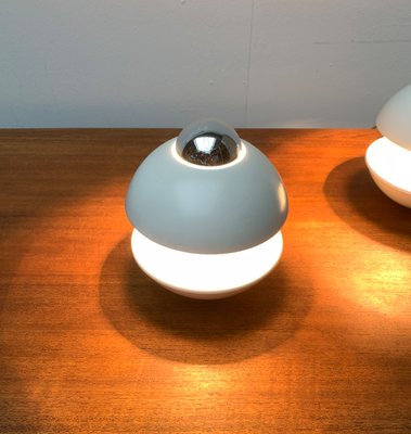 Mid-Century German Space Age Mushroom Table or Wall Lamp by Klaus Hempel for Kaiser Leuchten, 1970s, Set of 2-UAH-1299737