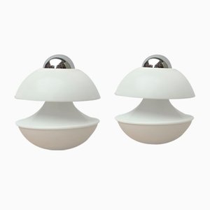 Mid-Century German Space Age Mushroom Table or Wall Lamp by Klaus Hempel for Kaiser Leuchten, 1970s, Set of 2-UAH-1299737