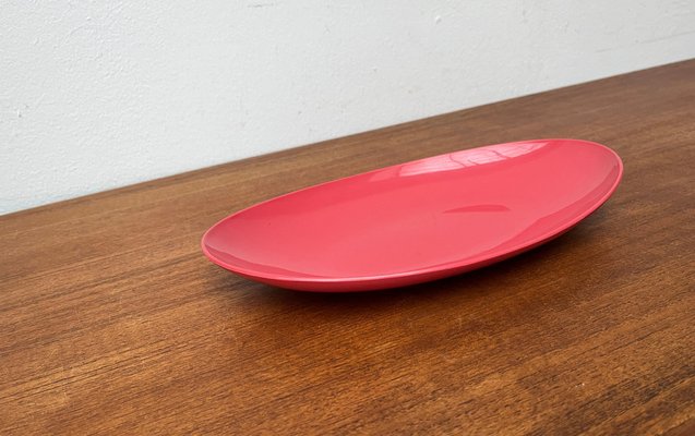 Mid-Century German Space Age Pink Plastic Bowl Plate from Revolit, 1960s-UAH-1796541