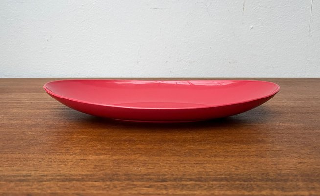 Mid-Century German Space Age Pink Plastic Bowl Plate from Revolit, 1960s-UAH-1796541