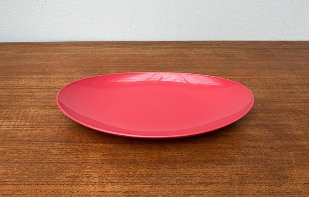 Mid-Century German Space Age Pink Plastic Bowl Plate from Revolit, 1960s-UAH-1796541