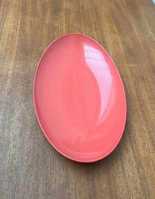 Mid-Century German Space Age Pink Plastic Bowl Plate from Revolit, 1960s-UAH-1796541