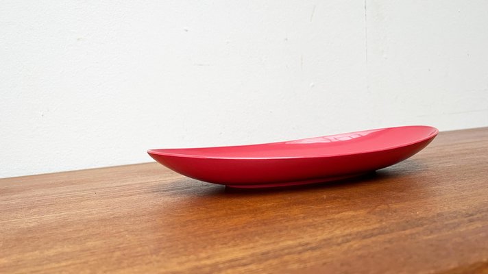 Mid-Century German Space Age Pink Plastic Bowl Plate from Revolit, 1960s-UAH-1796541