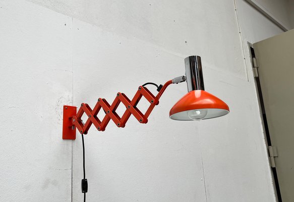 Mid-Century German Space Age Scissor Wall Lamp from Hustadt Leuchten, 1960s, Set of 2-UAH-1723685