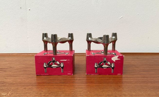 Mid-Century German Stacking Candleholder from BMF, 1960s, Set of 2-UAH-1377553