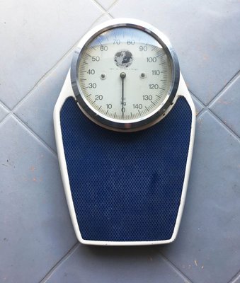 Mid-Century German Stainless Steel Dial Bathroom Scales from Erlikon, 1950s-GGK-724797