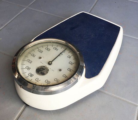 Mid-Century German Stainless Steel Dial Bathroom Scales from Erlikon, 1950s-GGK-724797