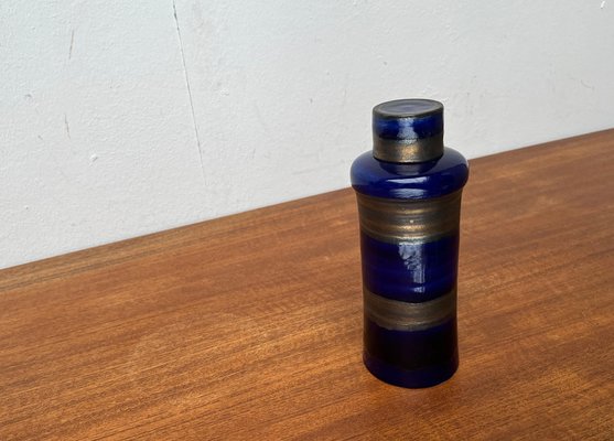 Mid-Century German Studio Pottery Bottle Vase with Lid by Cornelsen Kindermann, 1960s-UAH-1787630