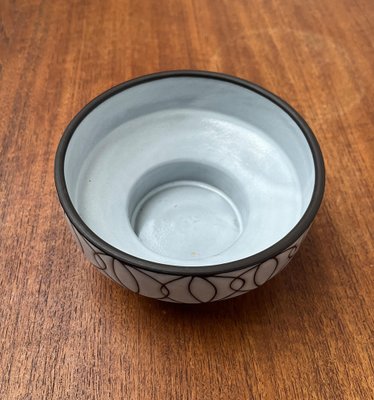 Mid-Century German Studio Pottery Bowl or Ikebana Vase from BKW Böttger Keramik Wandsbek, Hamburg, 1960s-UAH-1782849