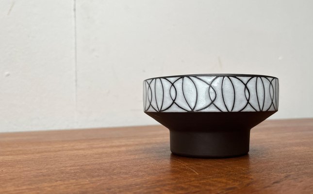 Mid-Century German Studio Pottery Bowl or Ikebana Vase from BKW Böttger Keramik Wandsbek, Hamburg, 1960s-UAH-1782849