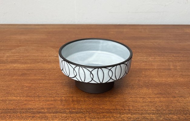 Mid-Century German Studio Pottery Bowl or Ikebana Vase from BKW Böttger Keramik Wandsbek, Hamburg, 1960s-UAH-1782849