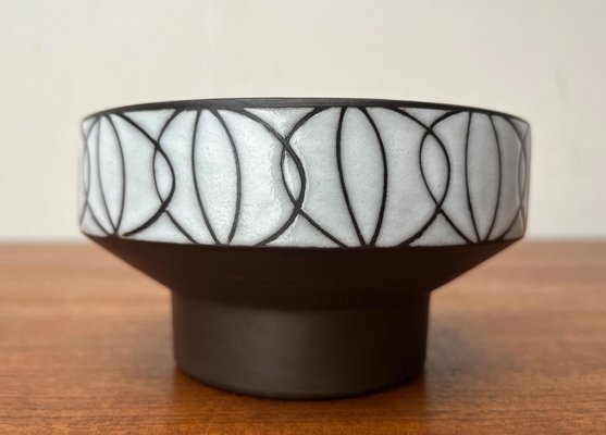 Mid-Century German Studio Pottery Bowl or Ikebana Vase from BKW Böttger Keramik Wandsbek, Hamburg, 1960s-UAH-1782849