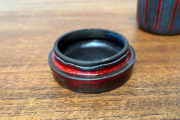 Mid-Century German Studio Pottery Box with Lid from Töpferei Bücking Börnsen, 1960s-UAH-1731908