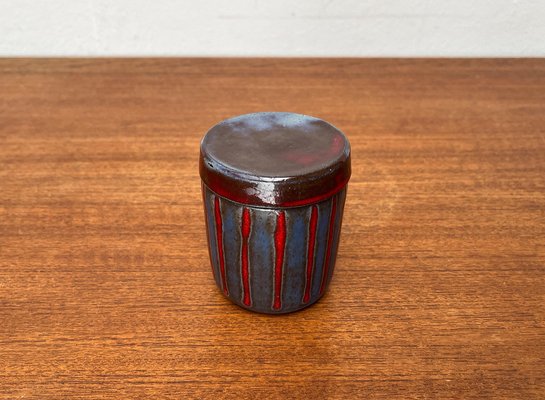 Mid-Century German Studio Pottery Box with Lid from Töpferei Bücking Börnsen, 1960s-UAH-1731908