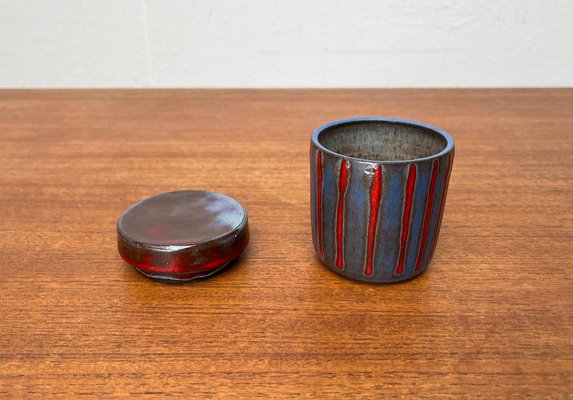 Mid-Century German Studio Pottery Box with Lid from Töpferei Bücking Börnsen, 1960s-UAH-1731908