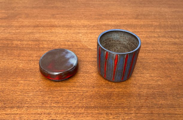 Mid-Century German Studio Pottery Box with Lid from Töpferei Bücking Börnsen, 1960s-UAH-1731908