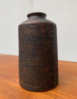 Mid-Century German Studio Pottery Brutalist Vase by Gerhard Liebenthron, 1974-UAH-951402