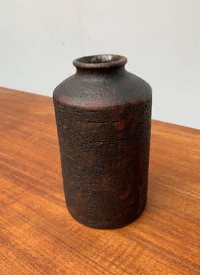 Mid-Century German Studio Pottery Brutalist Vase by Gerhard Liebenthron, 1974-UAH-951402