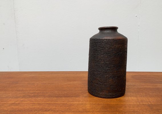 Mid-Century German Studio Pottery Brutalist Vase by Gerhard Liebenthron, 1974-UAH-951402