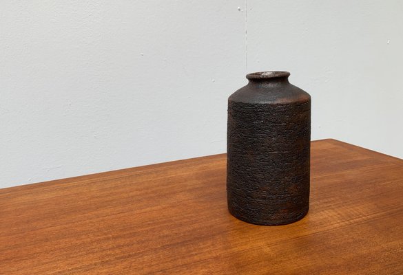 Mid-Century German Studio Pottery Brutalist Vase by Gerhard Liebenthron, 1974-UAH-951402