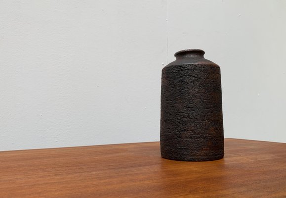 Mid-Century German Studio Pottery Brutalist Vase by Gerhard Liebenthron, 1974-UAH-951402