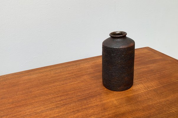 Mid-Century German Studio Pottery Brutalist Vase by Gerhard Liebenthron, 1974-UAH-951402