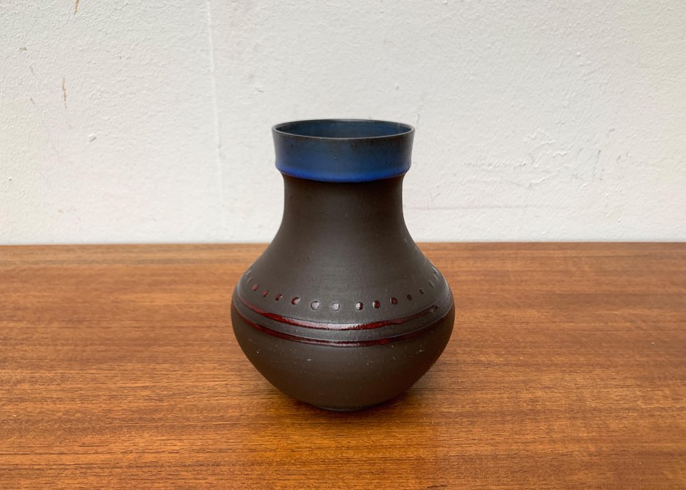 Mid-Century German Studio Pottery Vase from Pottery Bücking Börnsen, Cuxhaven, 1960s