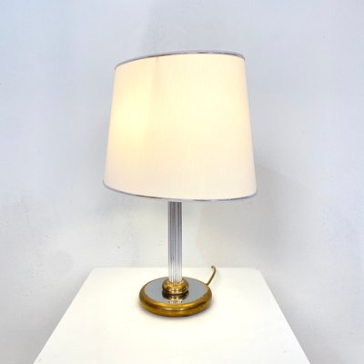 Mid-Century German Table Lamp in Chrome and Brass from Aro-Leuchte, 1971-FB-1005547