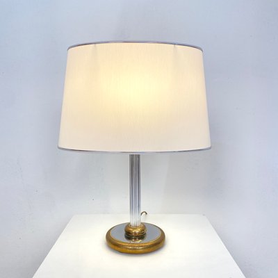 Mid-Century German Table Lamp in Chrome and Brass from Aro-Leuchte, 1971-FB-1005547