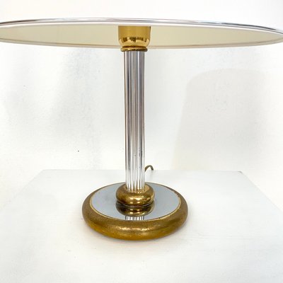 Mid-Century German Table Lamp in Chrome and Brass from Aro-Leuchte, 1971-FB-1005547