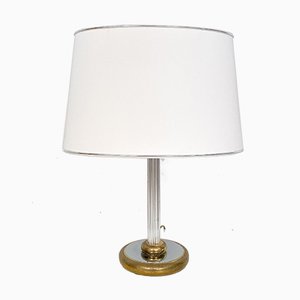 Mid-Century German Table Lamp in Chrome and Brass from Aro-Leuchte, 1971-FB-1005547