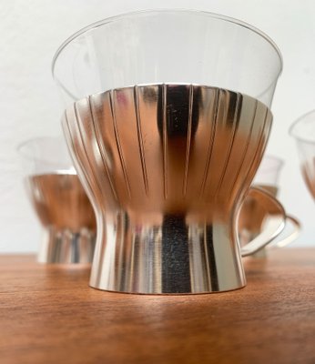 Mid-Century German Tea Glasses from WMF, 1960s, Set of 4-UAH-1289268