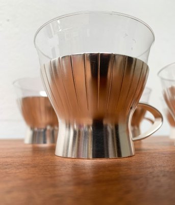 Mid-Century German Tea Glasses from WMF, 1960s, Set of 4-UAH-1289268