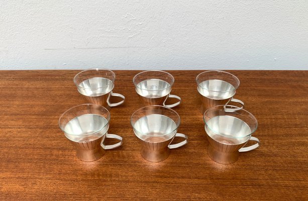 Mid-Century German Tea Glasses from WMF, 1960s, Set of 4-UAH-1289268